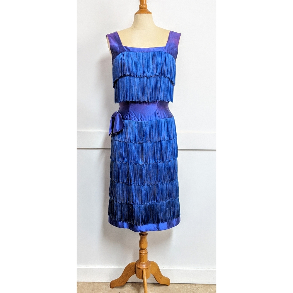 Vintage 60's does 20s style Flapper Dress  Small